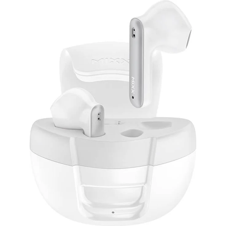 Mixx StreamBuds Solo 2, True Wireless In-Ear Kopfhörer mit 18 Stunden Akkulaufzeit, Weiß