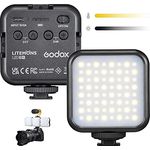 GODOX LITEMONS LED6Bi LED Videolampe, 3200K-6500K, CRI95, Wiederaufladbar, Magnetisches Design, Drei kalte Schuhe, Lithiumbatterie