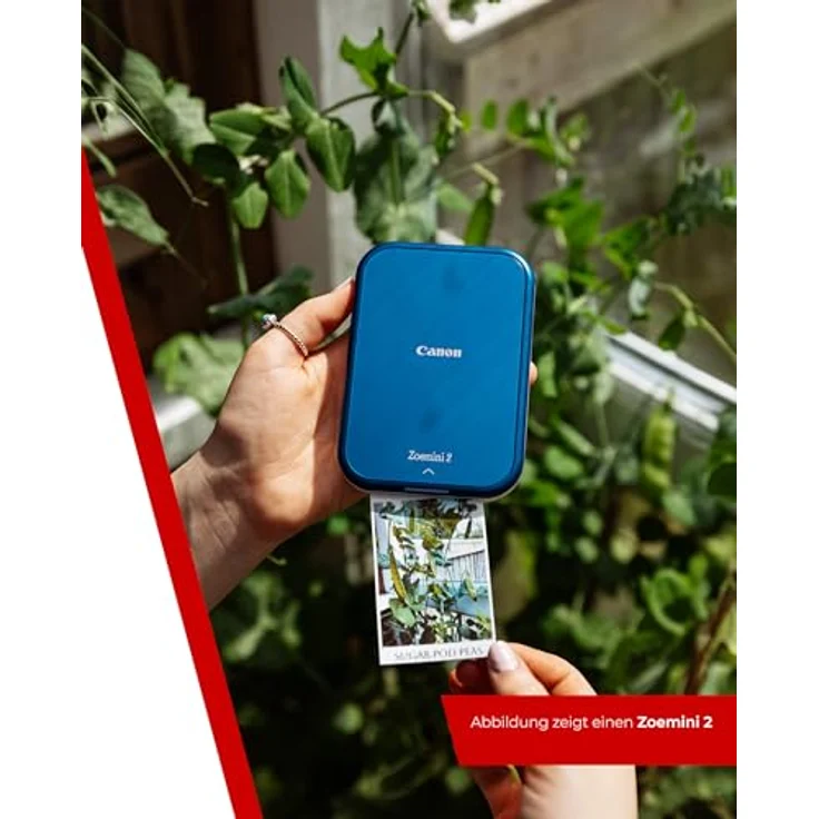 Canon Zoemini 2 Mini Fotodrucker mobil tragbar unterwegs Hosentasche Printing KIT (Fotodruck 5x7,6 cm, Smartphone + Tablet, eingebauter Akku) Marineblau [+ 20er Zink Druck-Set + 10er Circle Sticker] – Bild 11