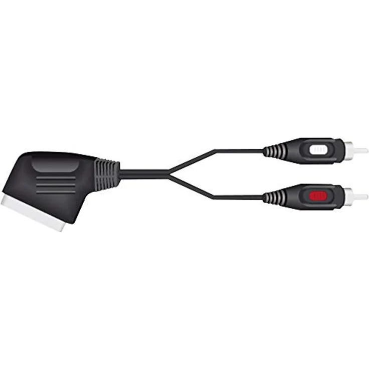 SpeaKa Professional SP-7870676 SCART/Cinch Audio Anschlusskabel [1x SCART-Stecker - 2X Cinch-Stecker] 2.00 m Schwarz – Bild 3