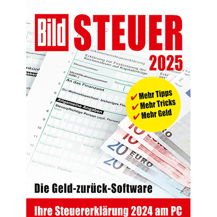 WOLTERS KLUWER STEUERTIPPS BILDSteuer 2024, Steuersoftware für PC mit intelligenten Assistenten und Fehlerprüfung