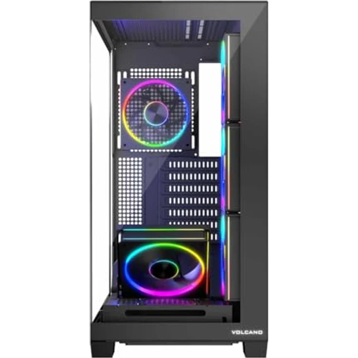 Modecom Volcano Stellar Argb Midi 5F, PC-Gehäuse mit RGB-Beleuchtung, schwarz – Bild 6