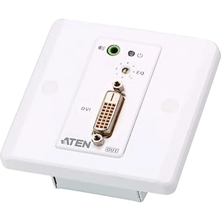 ATEN VE607 DVI/Audio Cat5 Extender Wandplatte weiß
