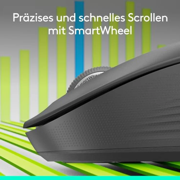 Logitech Signature M550L, kabellose Maus für große Hände mit SilentTouch Technologie, Schwarz – Bild 2