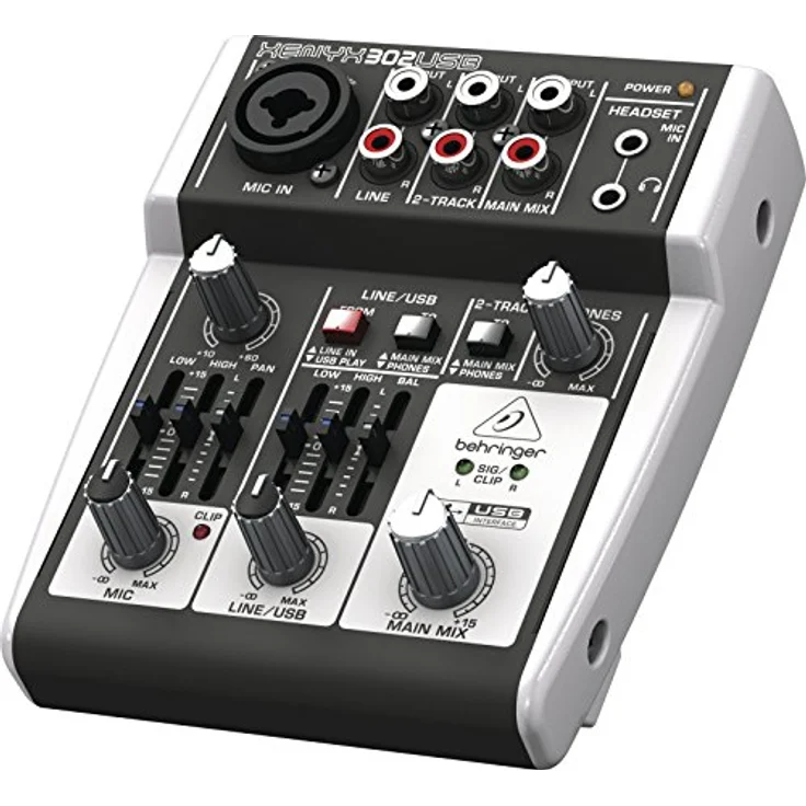 Behringer XENYX 302USB, Ultrakompakter Analogmischer mit USB-Schnittstelle und XLR/Klinke Combo Eingang, ideal für Heimstudio und unterwegs – Bild 3