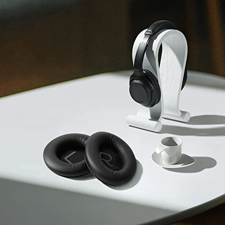 kwmobile 2X Ohrpolster kompatibel mit Bose QuietComfort 45 / QC45 - Kunstleder Polster für Over Ear Headphones – Bild 5