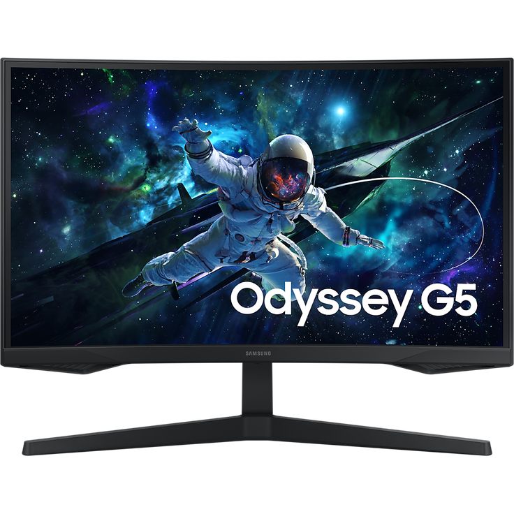 Samsung Odyssey G55C (27“) QHD Gaming Monitor, 27" Schwarz – Bild 1
