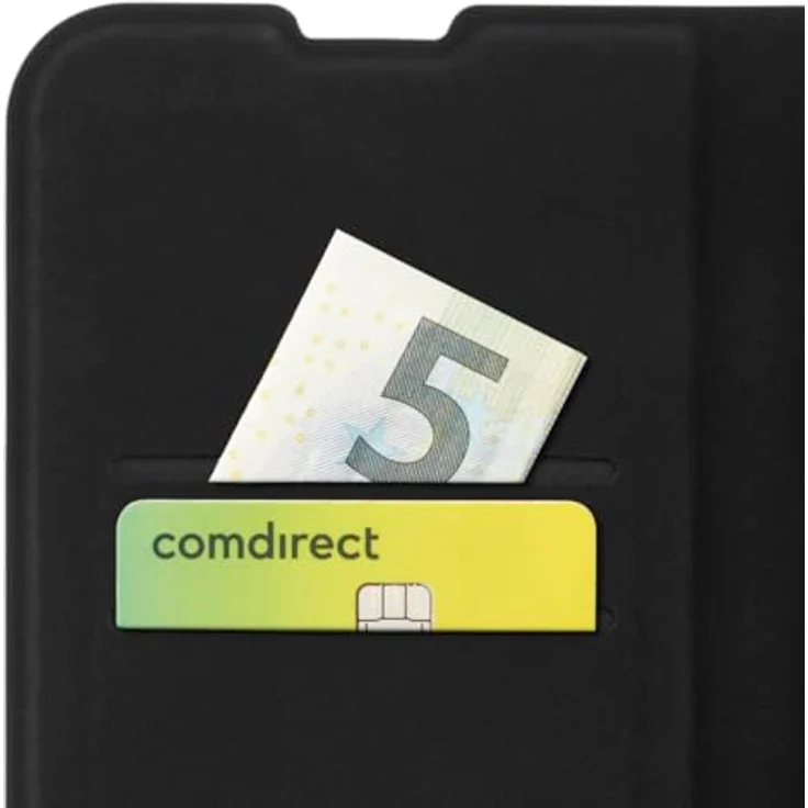 Hama Handyhülle für iPhone 16 (Handytasche zum Aufstellen, Etui mit Kartenfach, extra Schutz von Display und Kamera, mit Magnet, Klapphülle, weich, Anti Fingerabdruck) schwarz – Bild 5