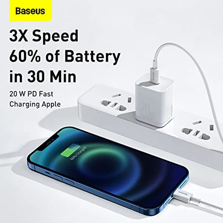 Baseus Cable Superior - Type C to Lightning - PD 20W 2 m (CATLYS-C02) white – Bild 3