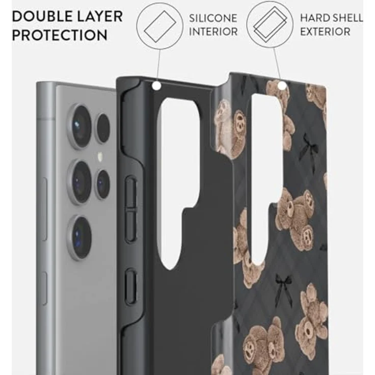 BURGA Handyhülle für Samsung Galaxy S24 Ultra, Hybrid 2 Schicht Hartschale Silikon, kratzfest und stoßfest, elegantes Design – Bild 2