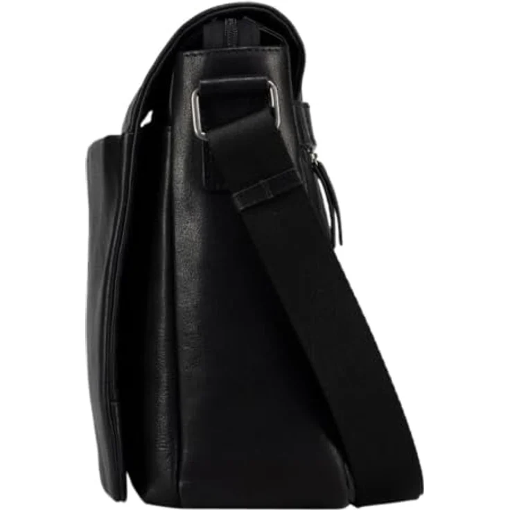 Jost Glasgow Aktentasche Leder 34 cm mit RFID Schutz und Laptopfach, schwarz – Bild 4