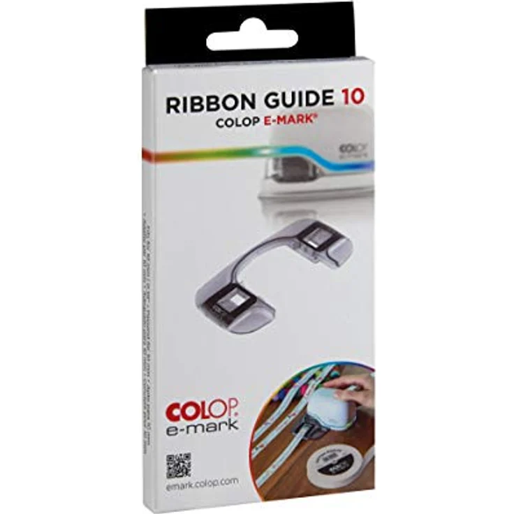 COLOP Beschriftungsgerät Colop 155886 ribbon guide 10 Bänderführung, für 10 mm breite Objekte, leichtes und robustes Design, geeignet für COLOP e-mark Baumwollbänder 10 mm – Bild 2