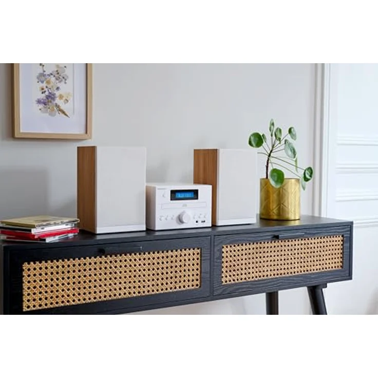 Thomson MIC121BT White, Bluetooth Kompaktanlage mit CD-Player, USB-Anschluss und FM-Radio, 50 W – Bild 5