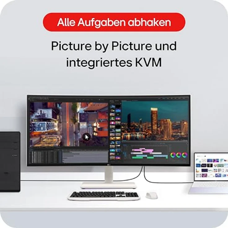 LG 38WR85QC-W 96.5cm (38") IPS UltraWide QHD Curved Monitor 24:10 HDMI/DP/USB-C – Bild 7