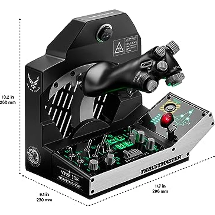 Thrustmaster Viper TQS Mission Pack für PC, Schubhebelquadranten-System aus Metall, Inklusive Schubhebel und Steuerpanel, Hall-Effekt-Präzision, 64 Aktionstasten, 6 Achsen – Bild 5