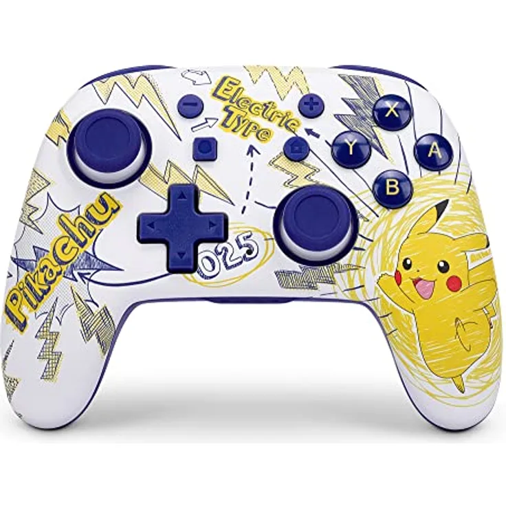 PowerA Nano Verbesserter kabelloser Controller für Nintendo Switch – Pokemon: Pikachu School Days