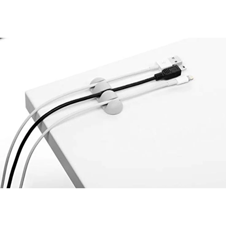 Durable Kabel Clips Set Cavoline Clip Mix (selbstklebend, für jeweils 1, 2,3 oder 4 Kabel), 7 Stück, grau, 504110 - Preisvergleich – Bild 4