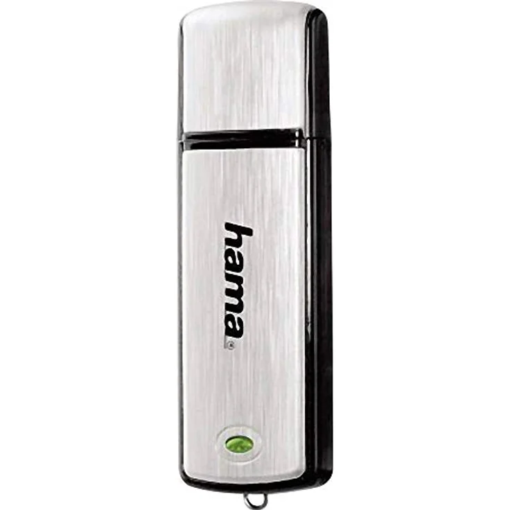 Hama 128GB USB-Stick USB 2.0 Datenstick (10 MB-s Datentransfer, inkl. LED-Funktionsanzeige, Speicherstick, Memory Stick mit Verschlusskappe, geeignet für Windows-MacBook) silber – Bild 3