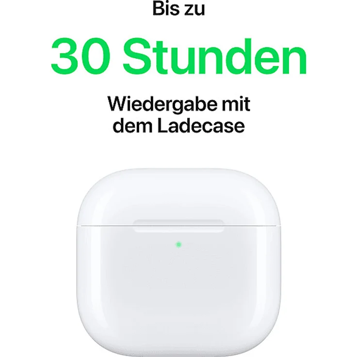 Apple AirPods 4. Generation (2024) mit Active Noise Cancelling (ANC), USB-C Ladecase True Wireless In-Ear-Kopfhörer mit Bluetooth, Mikrofon, weiß – Bild 7