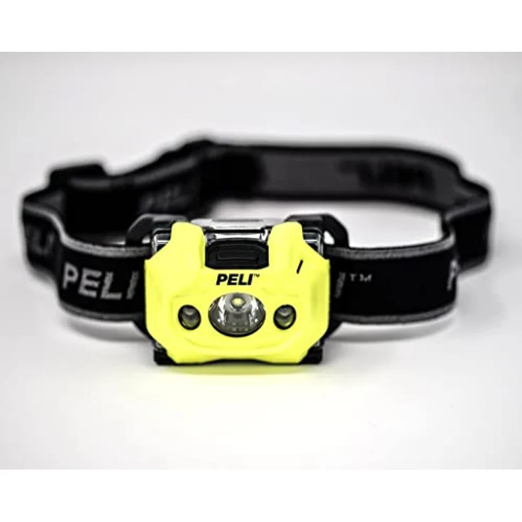 PELI 2765Z0: LED-Stirnlampe, Premium-Stirnlampe. ATEX-zertifiziert für Zone 0, hohe Qualität für Industrie, Mechaniker oder Installateure, IP54 staub- und Spritzwassergeschützt, 141 Lumen, Farbe: Gelb – Bild 2