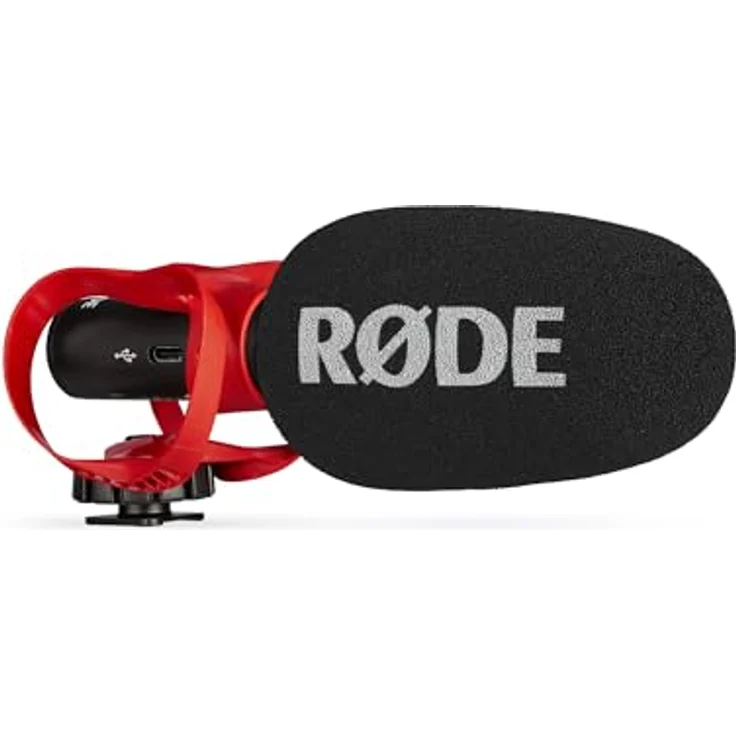 RØDE VideoMic GO II Ultra-kompaktes Richtrohrmikrofon, 3,5-mm- und USB-Ausgänge, Podcasting, Schwarz – Bild 1