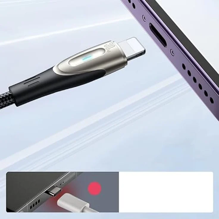 Joyroom Pioneer Serie SA31-CL3, USB-C auf Lightning Datenkabel mit 30W Schnellladung, 1.2m, Schwarz – Bild 2