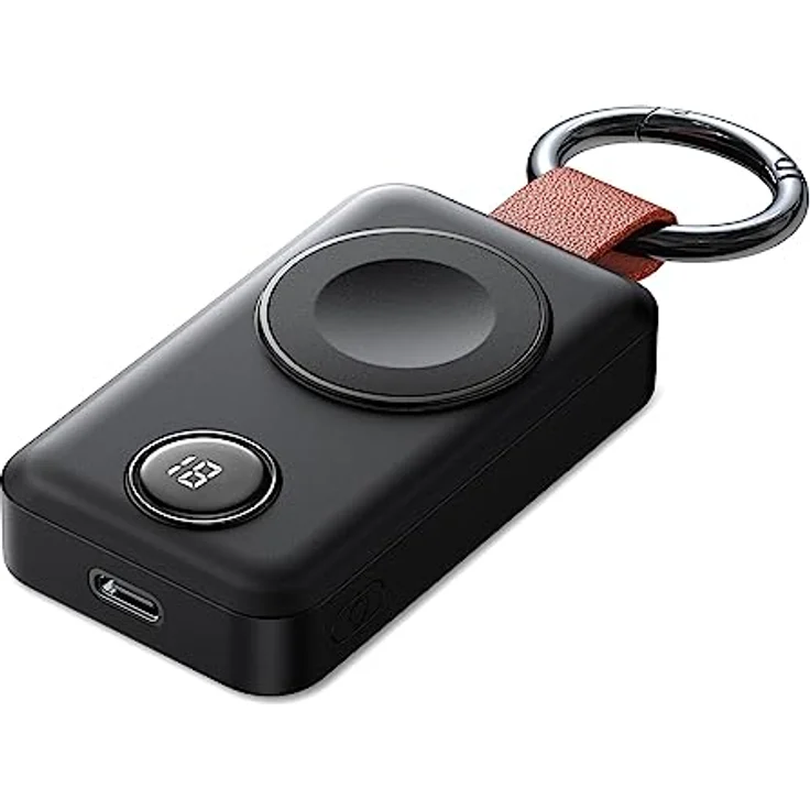 JOYROOM JR-WQW01, kabellose Powerbank 2000mAh 3W für Apple Watch, schwarz mit Digitalanzeige und Schnellladefunktion – Bild 5