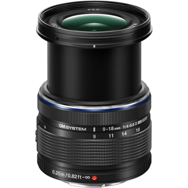 OM SYSTEM M.Zuiko Digital ED 9-18mm F4.0-5.6 II Weitwinkelzoom-Objektiv, ultra-kompakt für Landschafts- und Architekturaufnahmen, leiser Autofokus, robuste Bauweise, Schwarz – Bild 3