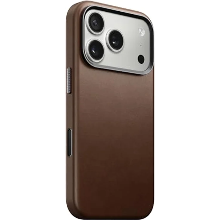 NOMAD Traditional Leather Case für iPhone 17 Pro, MagSafe-kompatible Echtleder-Schutzhülle, braun – Bild 2
