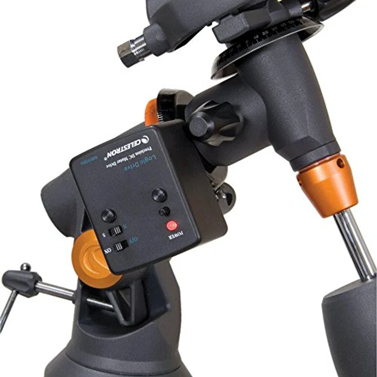 Celestron AstroMaster 130 EQ 130-650 Newton-Spiegelteleskop mit Nachführmotor und Stahlstativ – Bild 6