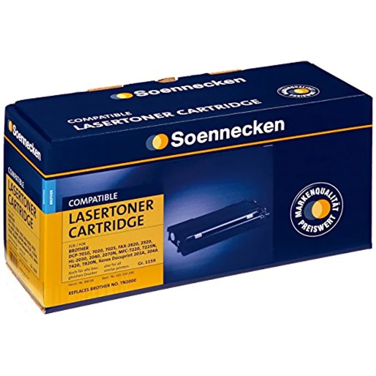 Soennecken 84018 TN 2000 HL 2030/2040/2070 Toner, Schwarz