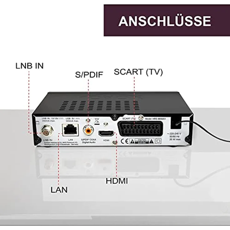 Xoro HRS 8659 digitaler Satelliten-Receiver mit LAN Anschluss (HDTV, DVB-S2, HDMI, SCART, USB 2.0 Media Player) schwarz – Bild 3