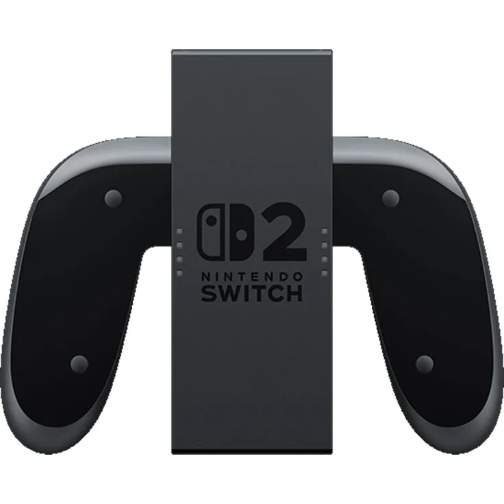 Nintendo Joy-Con 2-Aufladehalterung, ergonomischer Steuerungsgrip in Schwarz und Transparent mit USB-C-Ladekabel und anpassbaren GL-/GR-Tasten für Nintendo Switch 2