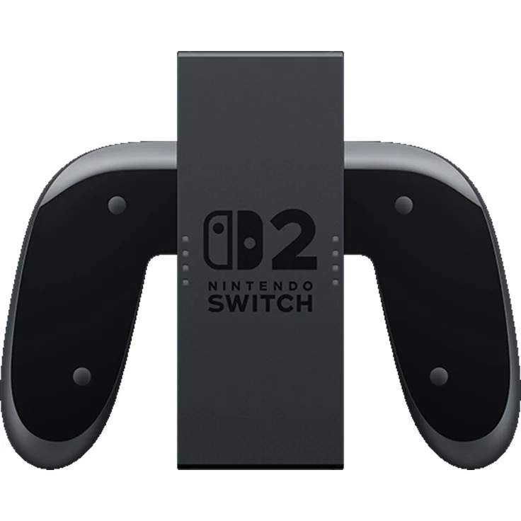 Nintendo Joy-Con 2-Aufladehalterung, ergonomischer Steuerungsgrip in Schwarz und Transparent mit USB-C-Ladekabel und anpassbaren GL-/GR-Tasten für Nintendo Switch 2