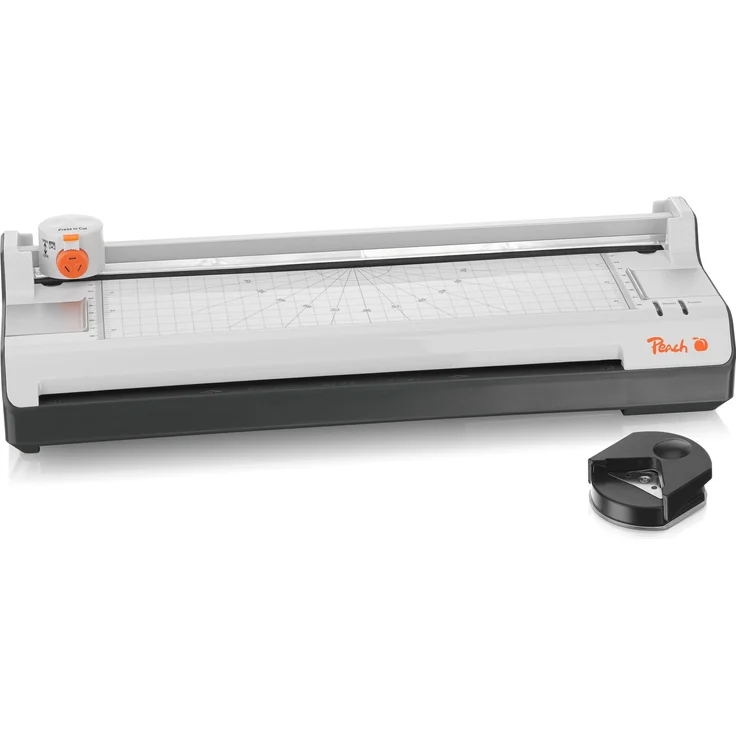 Peach PBP450, 6 in 1 Laminiergerät A3 mit Cutter, 10 Laminierfolien und Eckenrunder, 125 µm