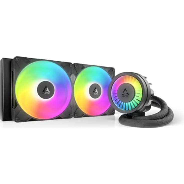 ARCTIC Liquid Freezer III Pro 280 A-RGB, AIO CPU Wasserkühler mit 2x140 mm Lüftern, 38 mm Radiator, PWM-Pumpe und VRM-Lüfter, Schwarz für AMD AM5/AM4 und Intel LGA1851/1700 – Bild 1