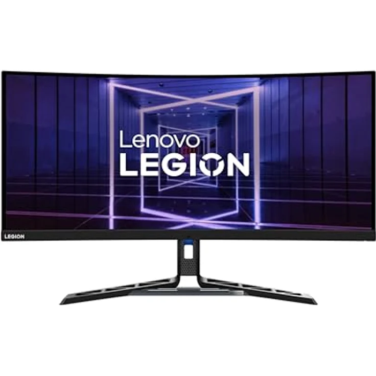 Lenovo Legion Y34wz-30, 34" WQHD Gaming Monitor, 3440x1440, 180Hz, 720 nits, 1ms Reaktionszeit, HDMI, DisplayPort, AMD FreeSync Premium Pro, integr. Lautsprecher, höhenverstellbar, schwarz – Bild 1