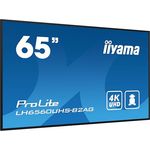 iiyama Prolite LH6560UHS-B2AG 64.5" Digital Signage Display 4K UHD HDMI WiFi 24/7 schwarz