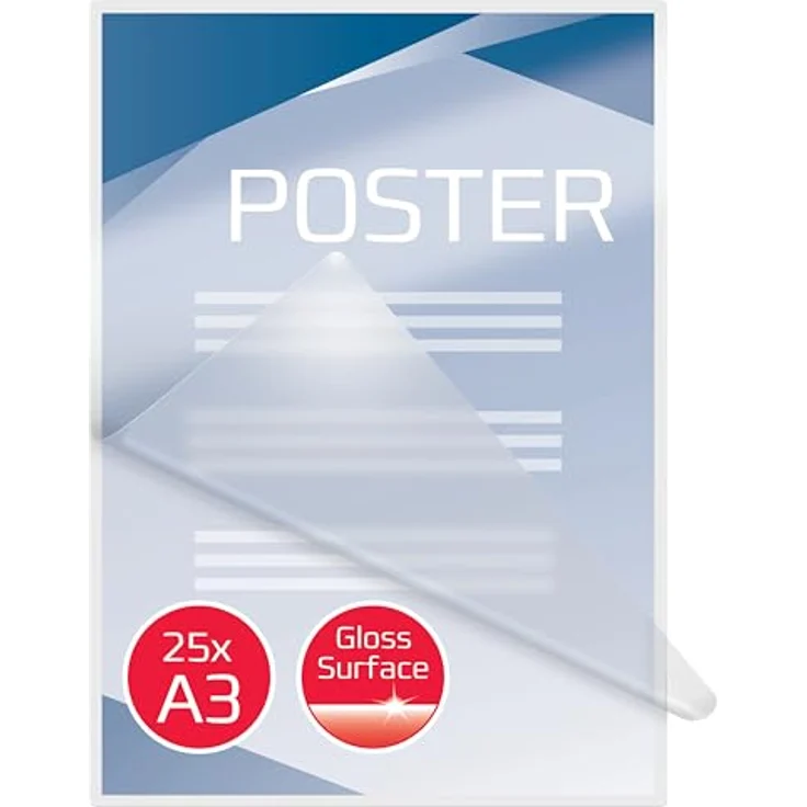 GBC Document Laminating Pouch, 25er-Pack, glänzend, 303 x 426 mm, 75 Mikron – Bild 4