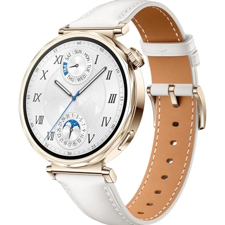 Huawei Watch GT5 41MM Smartwatch (3,35 cm/1,32 Zoll), AMOLED-Farbdisplay, Herzfrequenz- und Schlafüberwachung, 5 ATM Wasserdichtigkeit, 7 Tage Akkulaufzeit, Bluetooth-Anrufe, GPS, NFC, Metall-Lünette-Gehäuse, schwarz – Bild 3