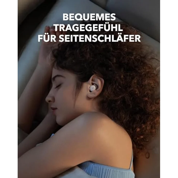 soundcore Sleep A20 Schlaf-Earbuds von Anker, Geräuschblockierung, Seitenschläfer, 80h Wiedergabe, Streaming-Inhalte via Bluetooth 5.3, Schlaf-Analyse, personalisierbare Weckfunktion – Bild 4