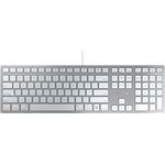 CHERRY TAS KC 6000 C FOR MAC Corded US-Layout silver/white, Tastatur, Silber