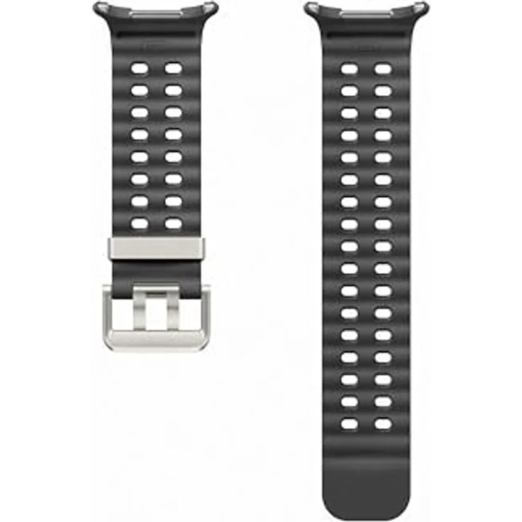 Samsung Marine Armband ET-SNL70 für die Galaxy Watch Ultra | Sport Armband, Original Zubehör, elastisch, langlebig, guter Sitz, wasserbeständig, Dark Gray – Bild 2