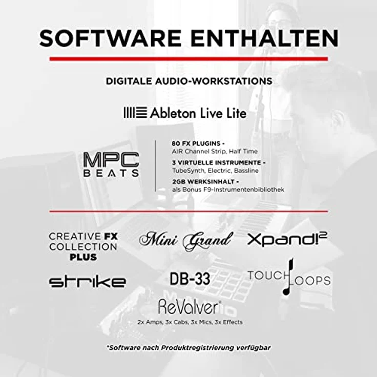 M-Audio AIR 192|8 - 2-in-4-out-USB Audio - MIDI-Schnittstelle mit ProTools und Ableton Live Recording Software mit Studio Effekten & Instrumenten – Bild 6