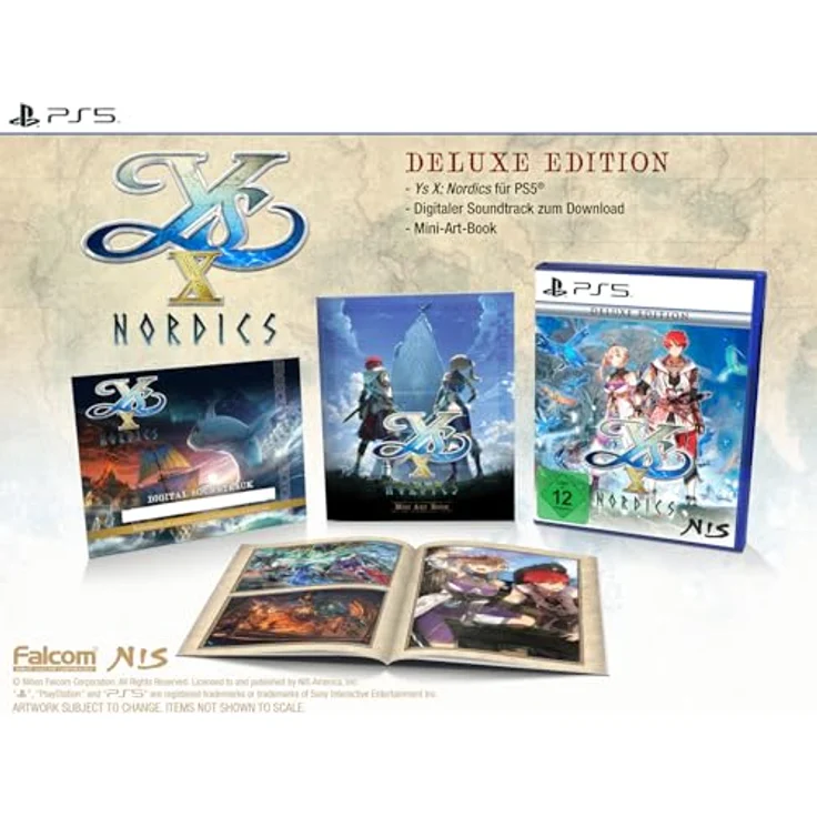 NIS America Ys X: Nordics - Deluxe Edition (PlayStation 5) - Cross Action System, Macht von Mana, Seemannsgarn - Blau – Bild 2