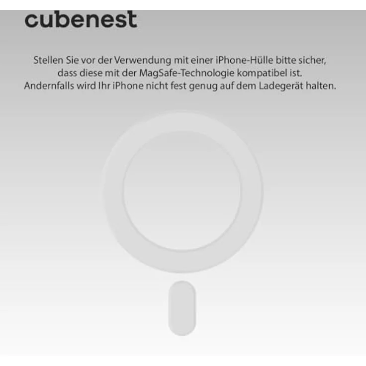CubeNest 3in1 Faltbares Magnetisches Kabelloses Ladegerät E310 | 360° Rotation, 20W Schnellladefunktion | Kompakt – Bild 5