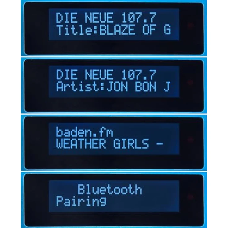 auvisio Radio: Digitales DAB+/FM-Baustellenradio, Bluetooth, 80 Watt, IP54, Akku (schwarz) – Bild 5