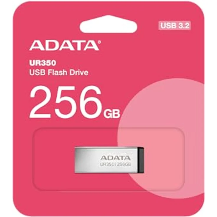 ADATA UR350 256GB USB-Stick, USB 3.2, kappenloses Metallgehäuse, wasser-, stoß- und staubresistent – Bild 4