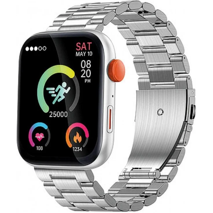Atlanta 9739/19 Aktivitätstracker mit 2 Bändern, silberfarben, Herzfrequenzmessung, Schlafüberwachung, IP67 wasserdicht