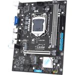 Douself Motherboard JINGSHA LGA 1151 Intel Sockel CPU-Prozessoren 2*DDR4 Bis zu 32GB 1*PCIE3.0 x16-Steckplatz,1000 Mbit/s Fast Ethernet, Schwarz